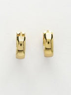 NVR Men's Gold-Plated Stainless Steel Hoop Earrings - Distacart