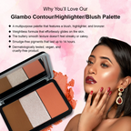 Daily Life Forever52 Glambo - Contour Highlighter Blush Palette - Golden Rose