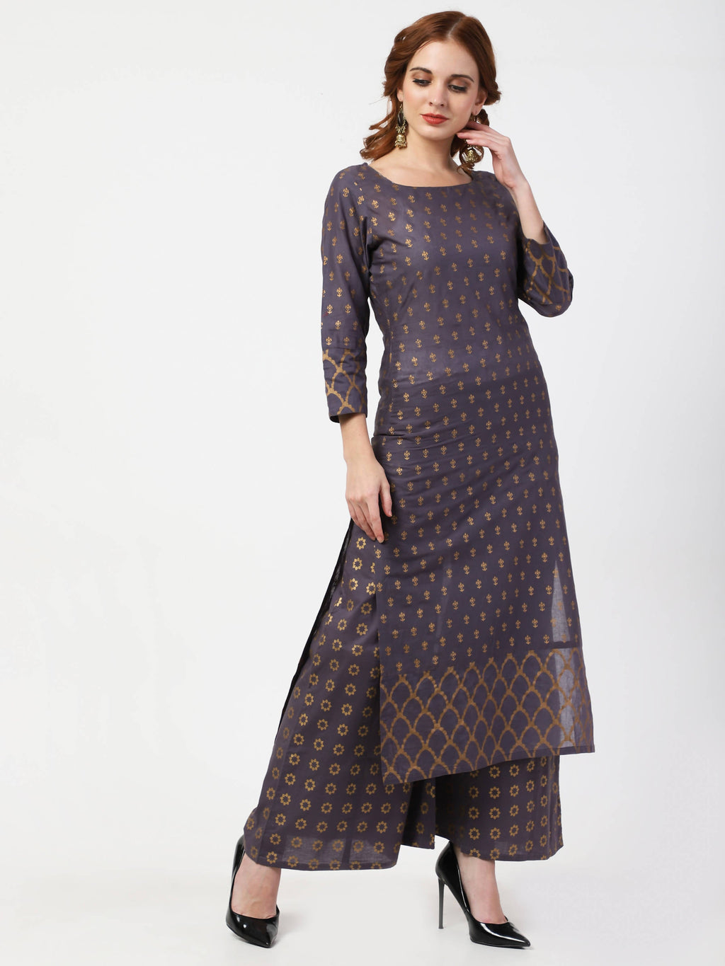 Cheera Kurta Palazzo & Dupatta Set (CH103KPD)