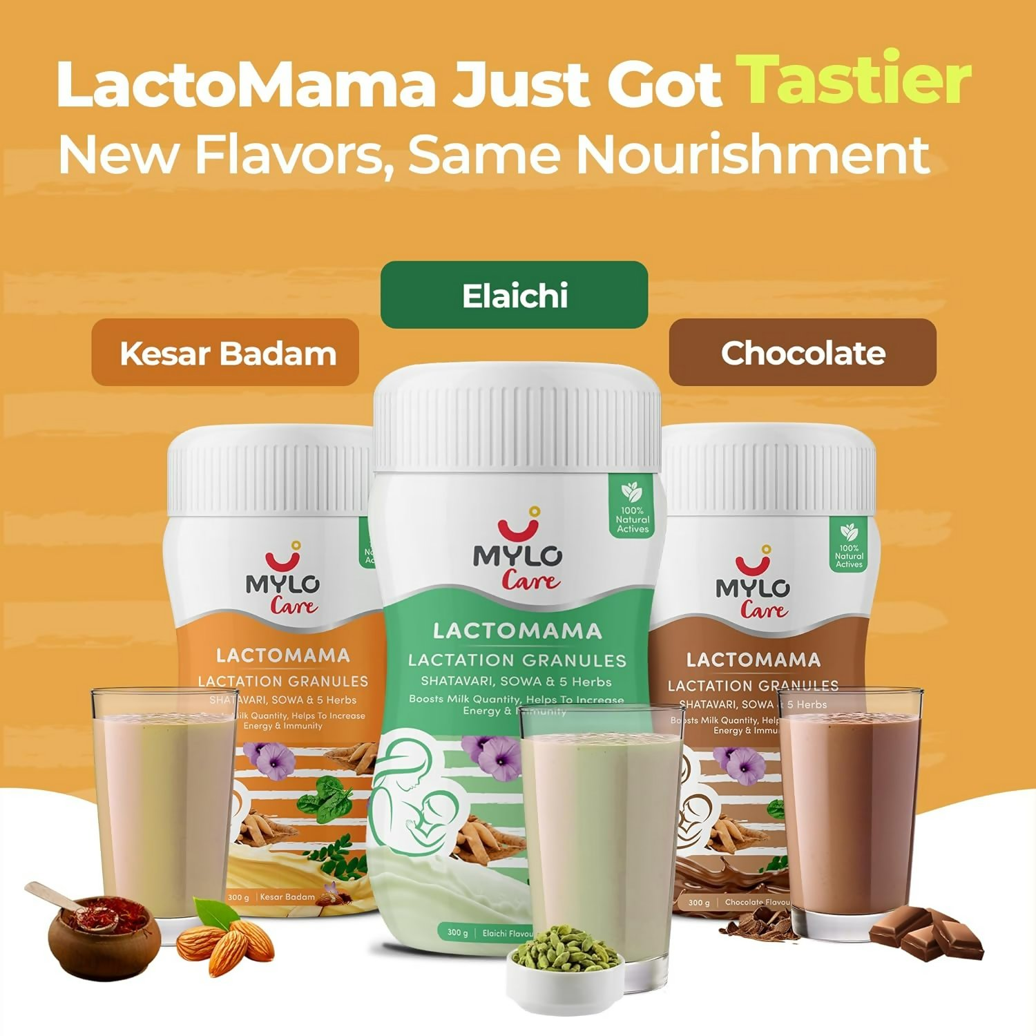 Mylo Care Lactomama Granules For Breastfeeding With Shatavari (Kesar Badam)