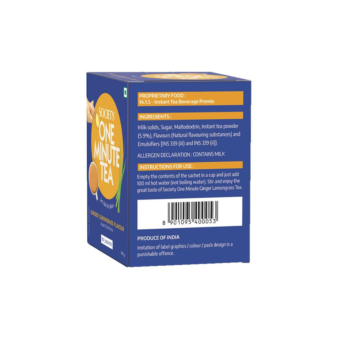 Society OMT Ginger Lemongrass Premix - Distacart