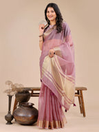 Shree Shyam Fashion Seoul Purple Organza Saree