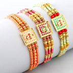 Set of 3 Meenakari Rakhi and Kaju Katli Box - Distacart