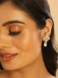 Nuyug 22K Gold Plated Kundan Paradise Stud Earrings - Distacart