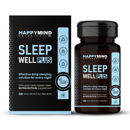 HappyMind Botanicals Sleep Well Plus Veg Tablets