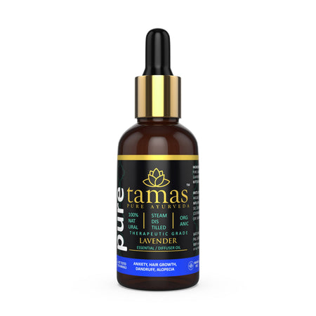 Tamas Pure Ayurveda 100% Organic Lavender Essential Oil India - USDA Certified Organic
