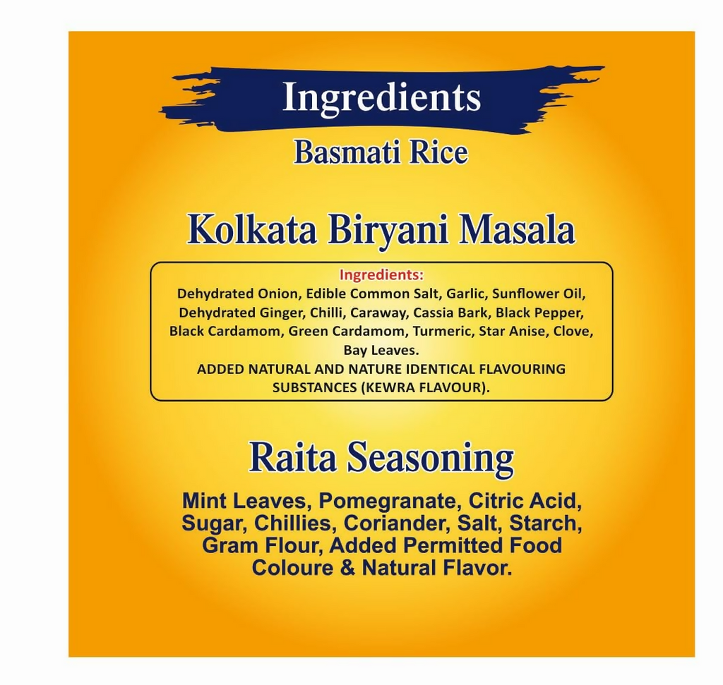 Mama's Love Biryani Kit Kolkata Authentic Recipe - Distacart