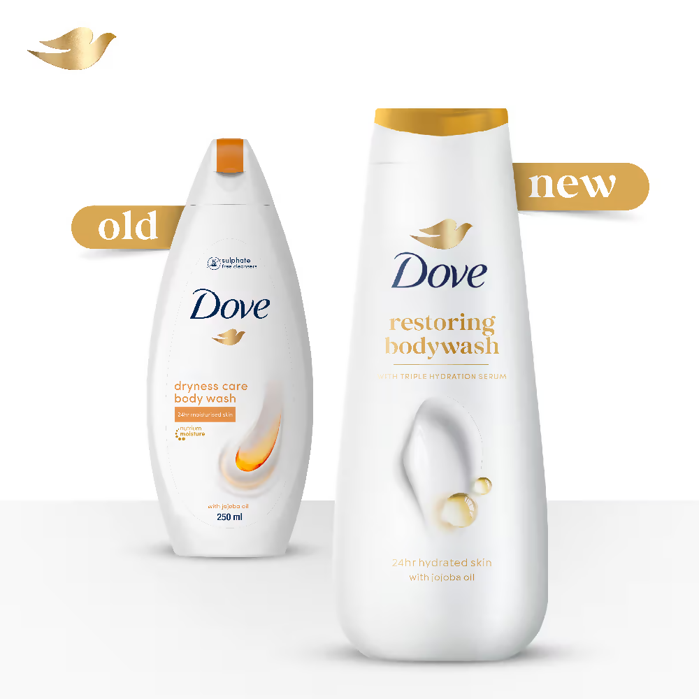 Dove Dryness Care Bodywash With Triple Hydration Serum