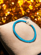 Inhanns Noor-E-Jalwa – Handmade Crystal Bead Necklace -Adjustable - Sky Blue Only Necklace