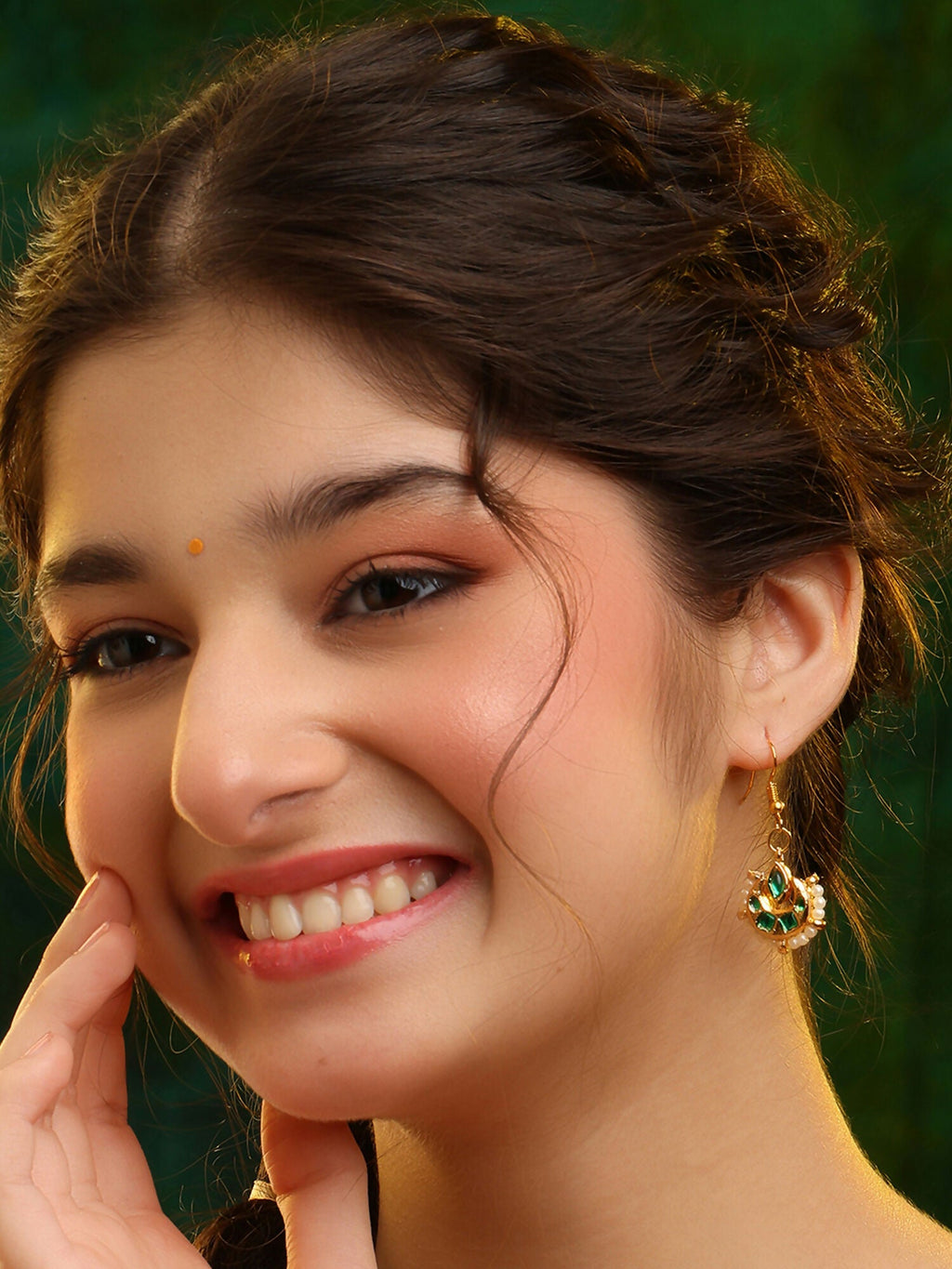 Ruby Raang Suhana Chand Earring - Distacart