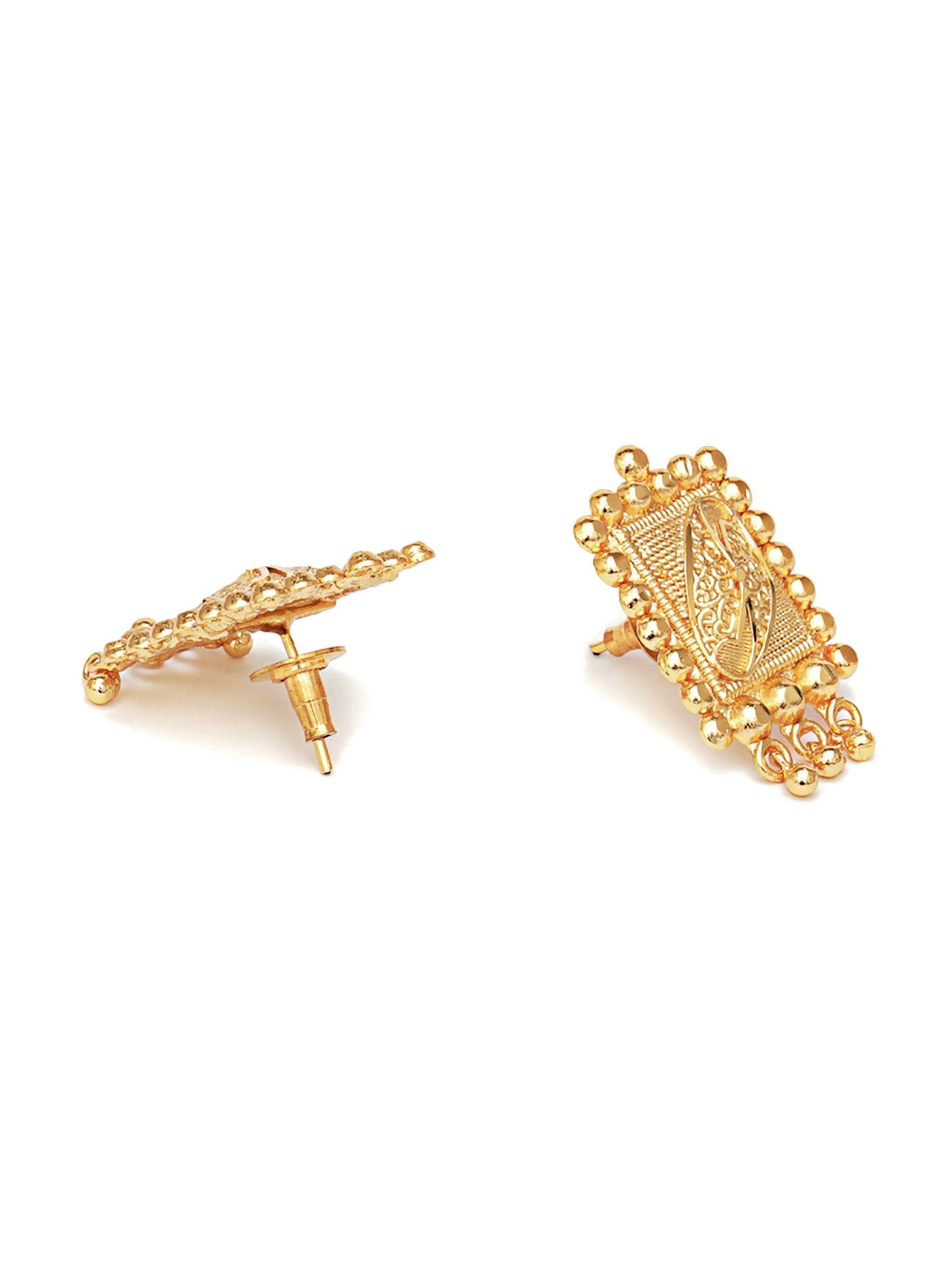 Gold plating jewellery set (Gold) - Ruby Raang