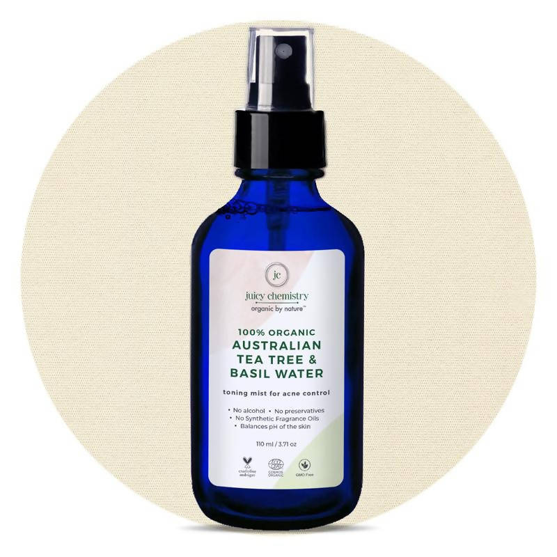 Juicy Chemistry Australian Tea Tree & Basil Water Toner for Acne-Prone Skin