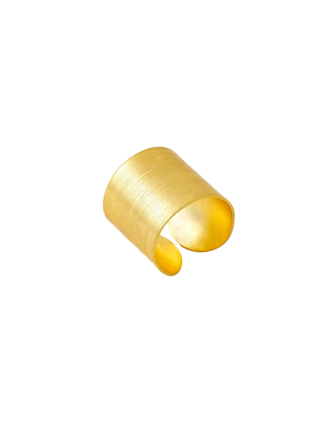 NVR Women Gold-Polished Adjustable Finger Ring