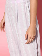 Ahalyaa Women Floral Poly Crepe Belted Detail Kurta Set - Distacart