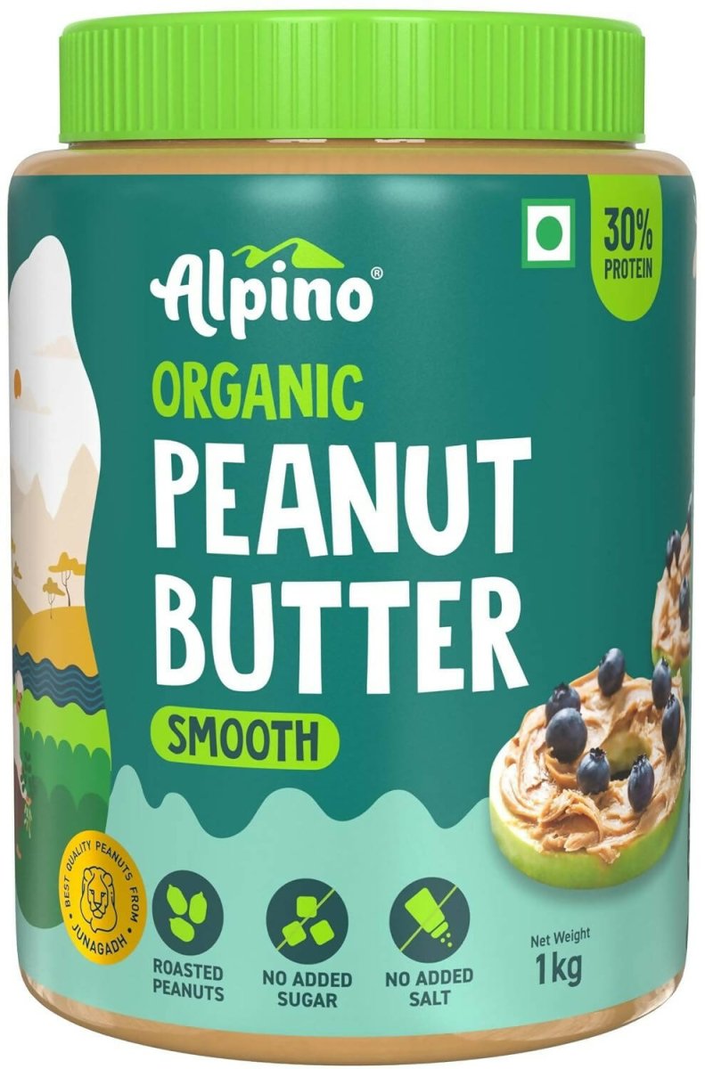 Alpino Organic Natural Peanut Butter Smooth - Distacart