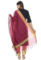Mominos Fashion Moeza Handloom Cotton Pink Dupatta - Distacart