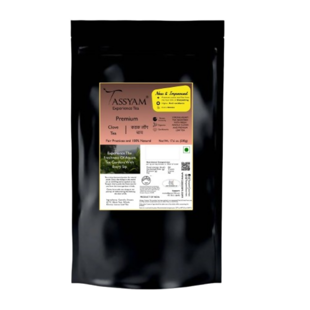 Tassyam Organics Strong Assam Clove Tea - Refill Pack - Distacart