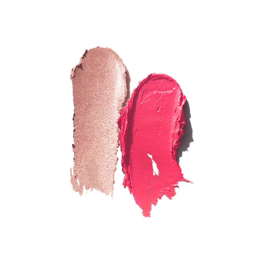 Ruby's Organics Crème Duo (Blush + Highlighter) - Poppy Pink + Illuminate