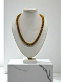 Inhanns Noor-E-Jalwa – Handmade Crystal Bead Necklace -Adjustable - Golden Only Necklace