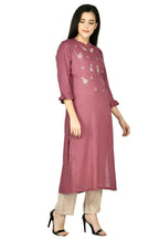 Joban Fashion Wine Cotton Rayon Kurta Set
