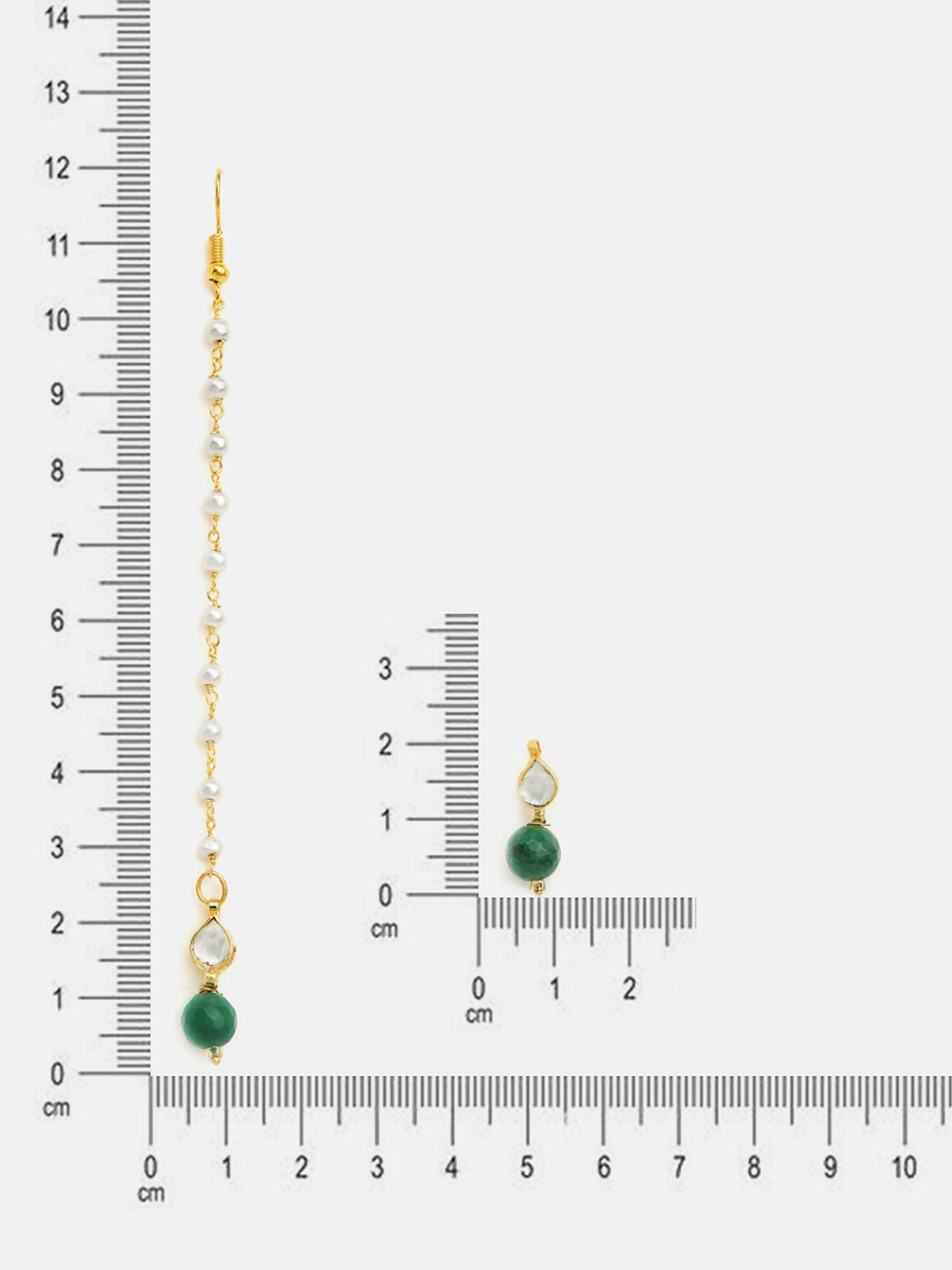 Ruby Raang Maang Tikka And Earrings Set - Distacart