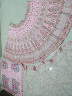 Jyoti Fashion Exclusive Baby Pink Silk 3MM Sequins with Jari & Thread Embroidery Lehenga Choli with Dupatta