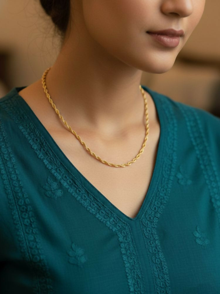 NVR Women Gold Plated Chain - Distacart