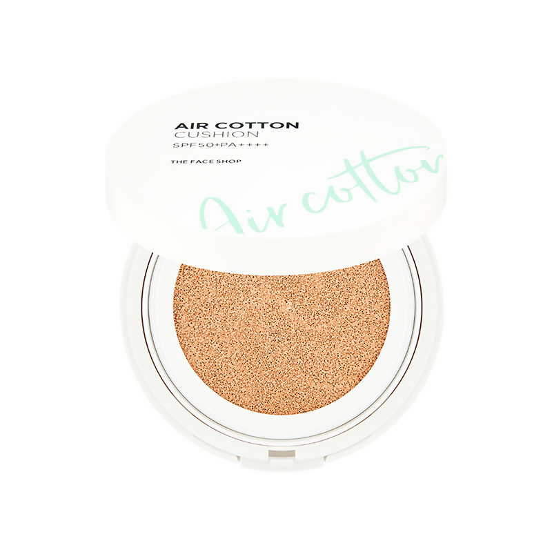 The Face Shop Air Cotton Cushion SPF 50+ PA++++ - 201 Light Beige