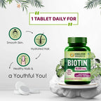 Biotin 10000 Mcg with Keratin, Amino Acids & Multivitamin Tablets