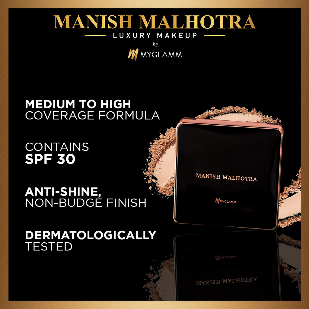 MyGlamm Manish Malhotra Beauty Skin Awakening Compact - Warm Caramel