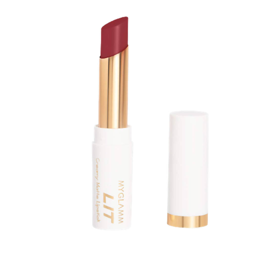 MYGLAMM LIT Creamy Matte Lipstick Manhattan
