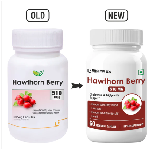 Biotrex Hawthorn Berry 510Mg Veg Capsules - Distacart