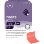 Wellbeing Nutrition Melts into Healthy Hair Biotin 10,000mcg Tropical Watermelon Disintegrating Strip Sugar Free