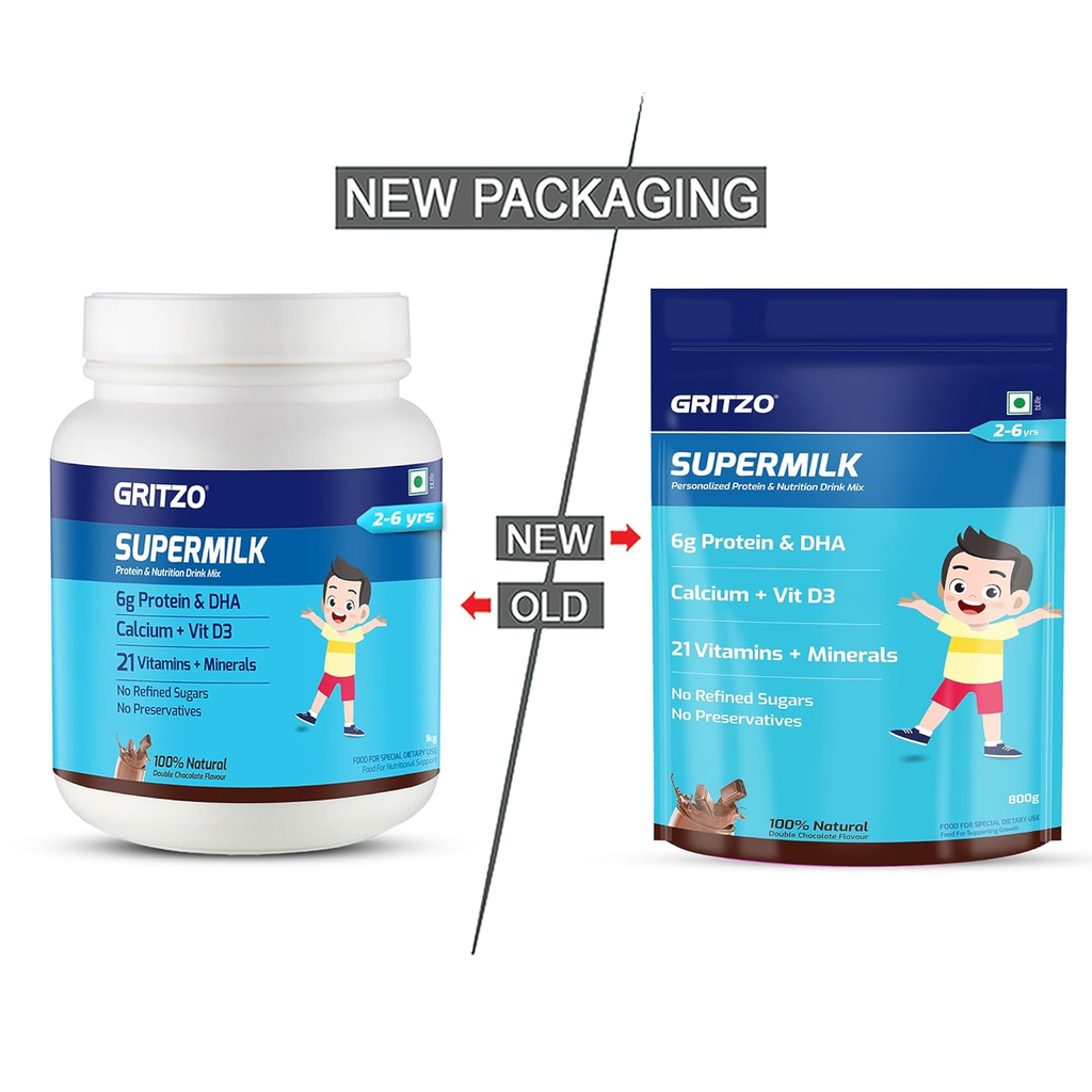 Gritzo SuperMilk Overall Growth (2-6y) for Boy/Girl - Distacart