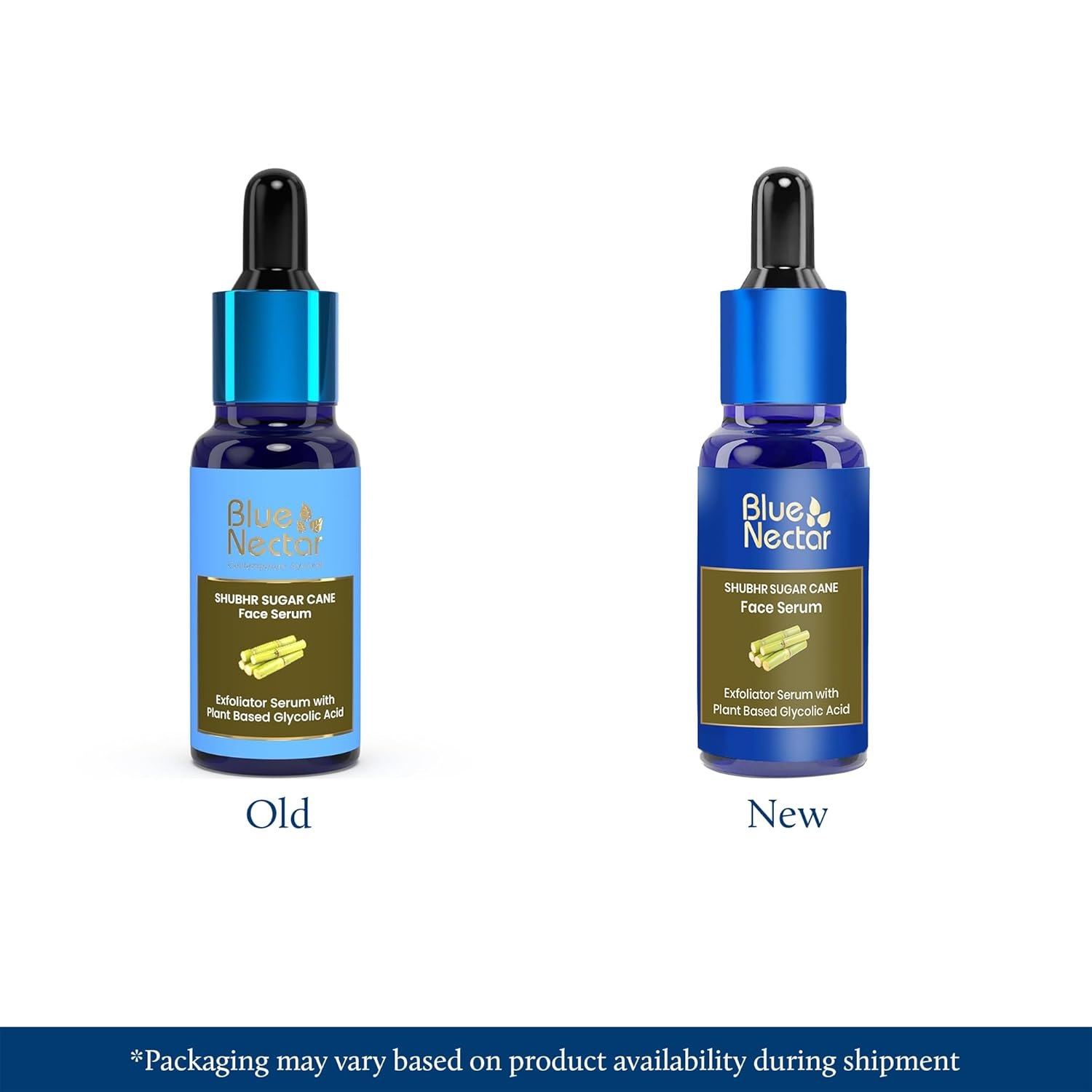 Blue Nectar AHA Exfoliator for Face with Plant Based Glycolic Acid from Sugarcane for Deep Exfoliation