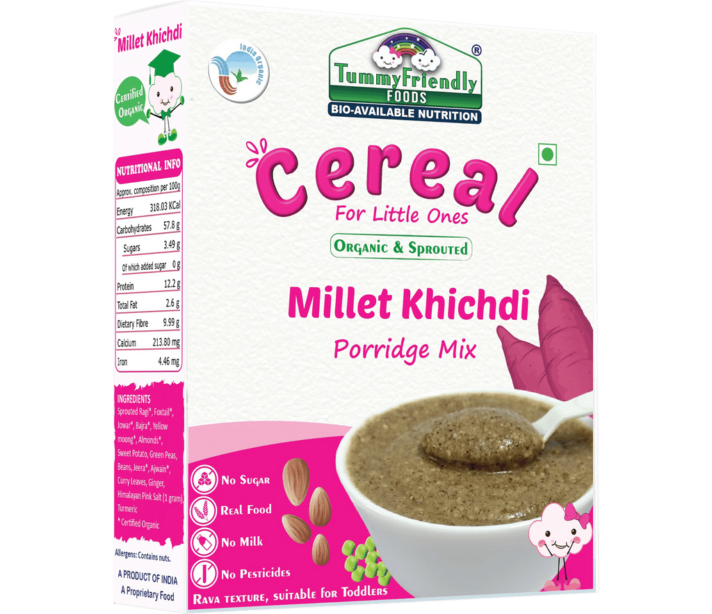 TummyFriendly Foods Organic Millet Khichdi Mix With Vegetables for Toddler Cereal - Distacart