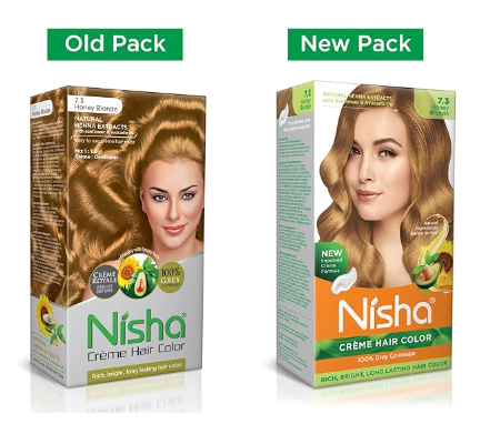 Nisha Creme Hair Color Honey Blonde - Distacart