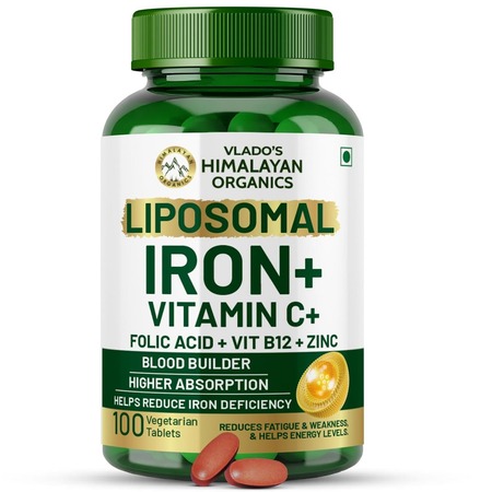 Himalayan Organics Chelated Iron Plus Vitamin C Tablets