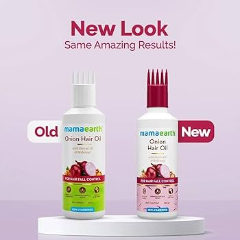 Mamaearth Onion Hair Oil texture and scalp application