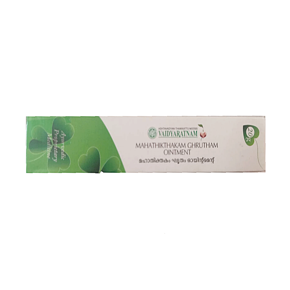Vaidyaratnam Mahathikthakam Ghrutham Ointment - Distacart