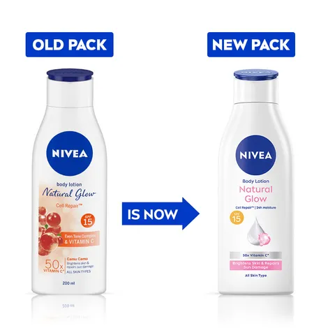 Nivea Body Lotion Natural Glow Cell Repair