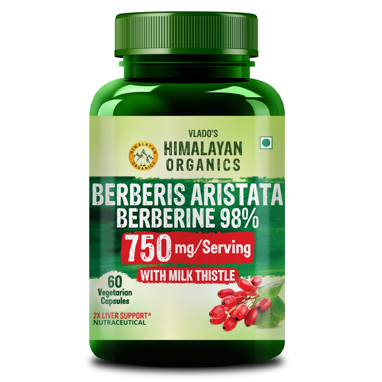 Himalayan Organics Berberis Aristata Capsules - Distacart
