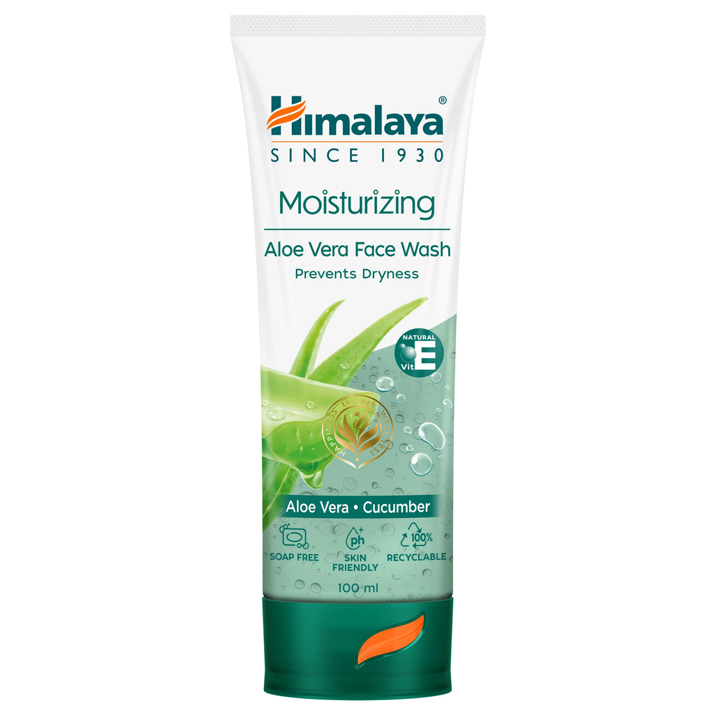 Himalaya Herbals Moisturizing Aloe Vera Face Wash - Distacart
