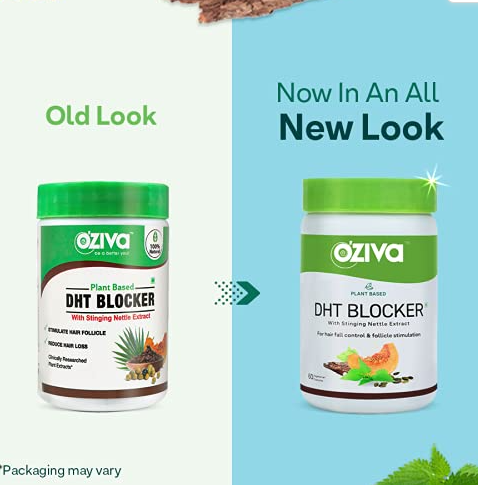 OZiva Plant Based DHT Blocker With Stinging Nettle Extract - Distacart