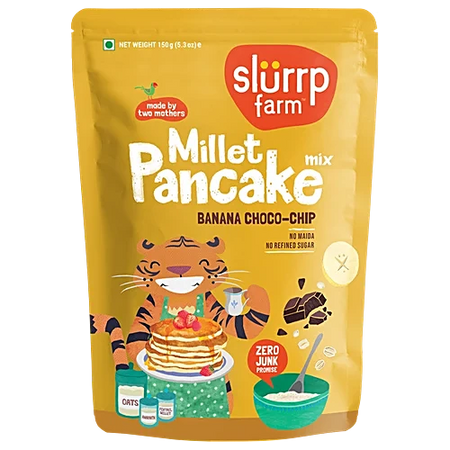 Slurrp Farm Banana Choco-Chip Millet Pancake Mix