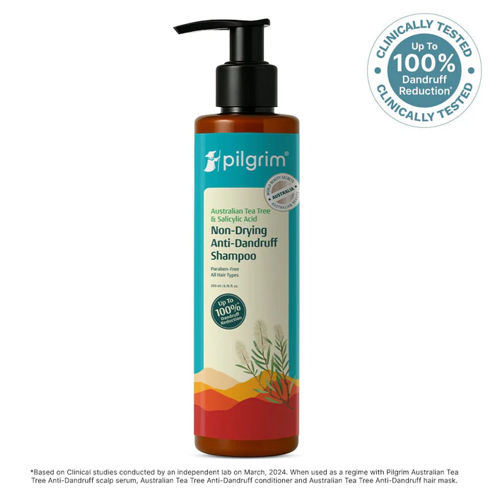 Pilgrim Australian Tea Tree Non-Drying Anti-Dandruff Shampoo - Distacart