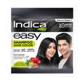 Indica Easy Hair Color Shampoo Natural Black - Distacart