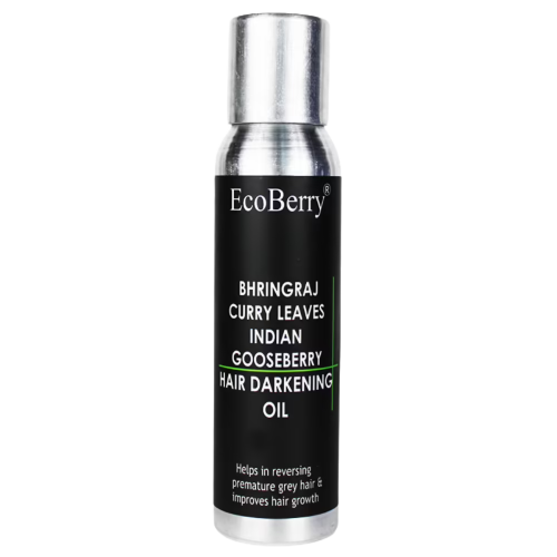 Ecoberry Bhringaraj Curry Leaves Indian Gooseberry Hair Darkening Oil