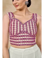 Myra Purple Jacket Style Sharara Suit