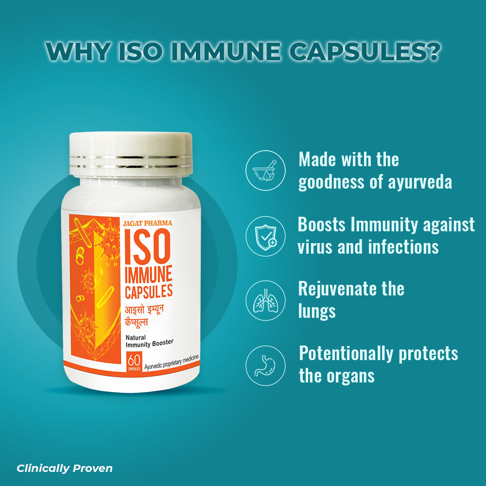 Jagat Pharma ISO Immune - Natural Immunity Booster Capsules - Distacart